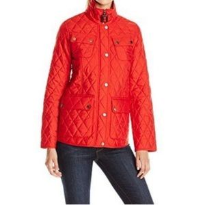 London Fog Heritage Quilted Jacket in Red